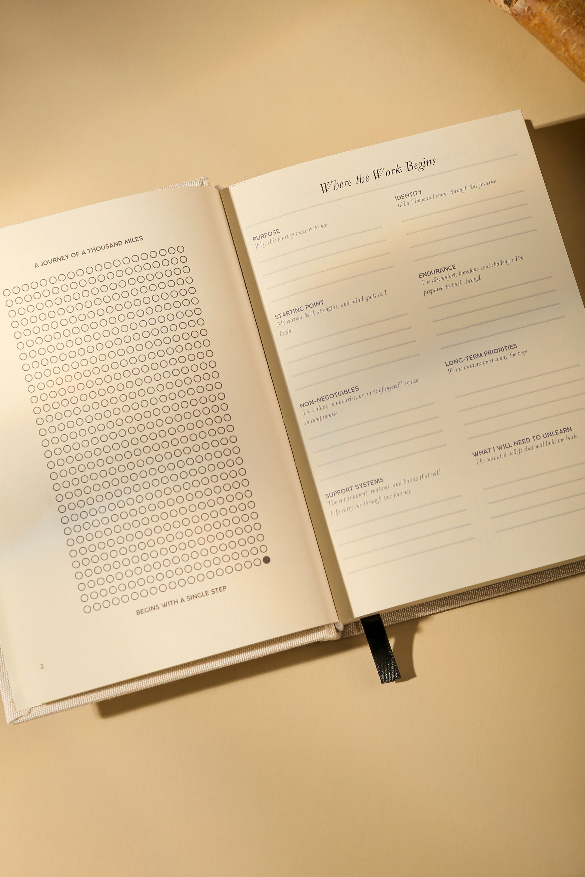 10,000 Hours Tracker Book open page